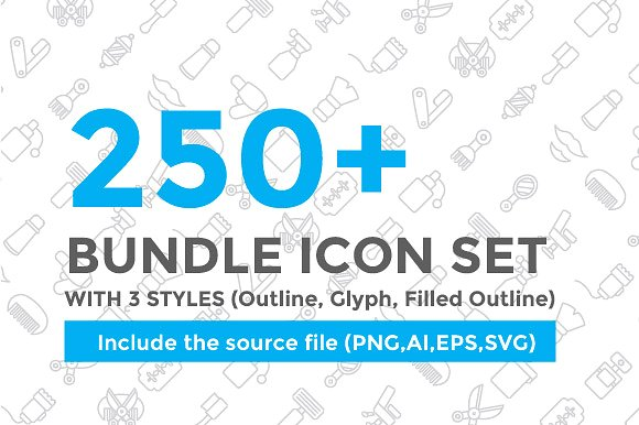 [Сreativemarket] 250+ Bundle Icon set_0.png